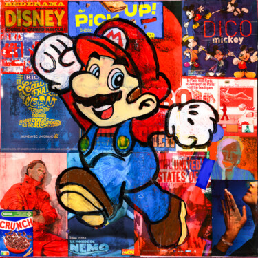 绘画 标题为“Mario” 由Anne-Laure Strahlheim Y Pastor, 原创艺术品, 丙烯 安装在木质担架架上