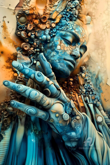 Arts numériques intitulée "Prayer 01" par Artcypia, Œuvre d'art originale, Image générée par l'IA