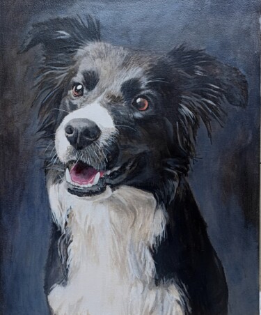 Pittura intitolato "My Dog 2" da Leo Budhi, Opera d'arte originale, Acrilico