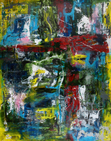 Abstract landscape G1 - 491 绘画 标题为“Abstract landscape…” 由Peter Kilb, 原创艺术品, 丙烯