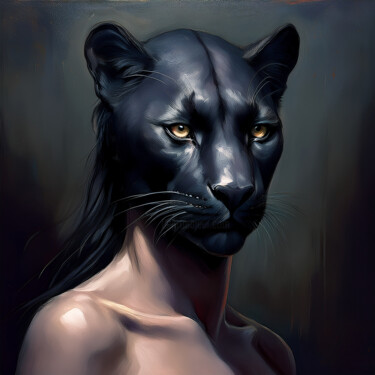 数字艺术 标题为“BASTET” 由Jocya Cornier, 原创艺术品, AI生成的图像