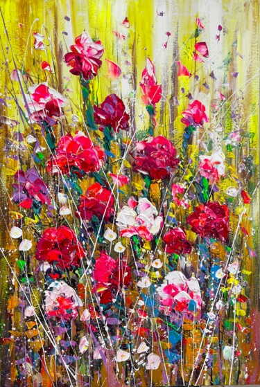 Radiance in Bloom Malerei mit dem Titel "Radiance in Bloom" von Zorin, Original-Kunstwerk, Acryl Auf artwork_cat. montiert