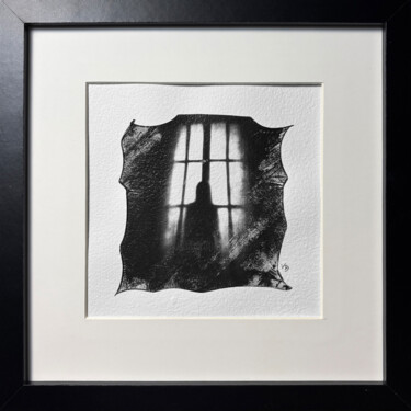 Girl at the window, one-of-a-kind b&w polaroid photo art 摄影 标题为“Girl at the window,…” 由Vladimir Borele, 原创艺术品, 电影摄影