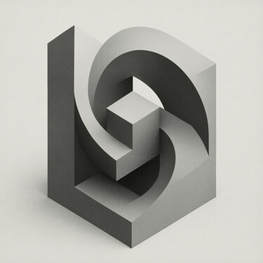 Non-Euclidean Core Digital Arts titled "Non-Euclidean Core" by Alberto Capitani, Original Artwork, AI generated image