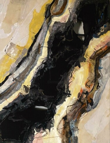 Pittura intitolato "Paesaggio separato" da Marco Bettocchi, Opera d'arte originale, Olio Montato su Telaio per barella in le…