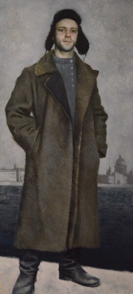 Pittura intitolato "Под мирным небом" da Iuliia Ivanova, Opera d'arte originale, Olio Montato su Telaio per barella in legno