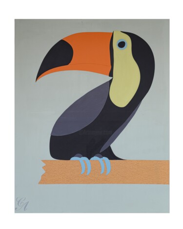 Pittura intitolato "Pelican" da Svetlana Loskurinskaia, Opera d'arte originale, Acrilico