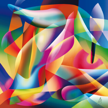 Arts numériques intitulée "2873" par Jean Jacques Apertet, Œuvre d'art originale, Peinture numérique