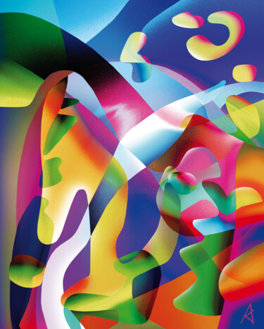 Arts numériques intitulée "2867" par Jean Jacques Apertet, Œuvre d'art originale, Peinture numérique