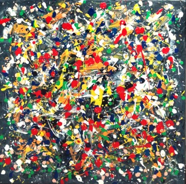 Painting titled "# 232" by Gil Lepage, Original Artwork, Acrylic Mounted on Wood Stretcher frame