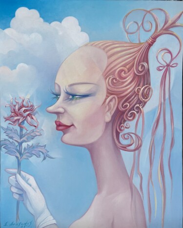The Scent of a Flower Peinture intitulée "The Scent of a Flow…" par Samvel Atasunts, Œuvre d'art originale, Huile