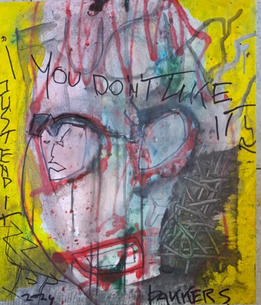 Schilderij getiteld "You  don't like it" door John Bakkers, Origineel Kunstwerk, Acryl Gemonteerd op Frame voor houten branc…