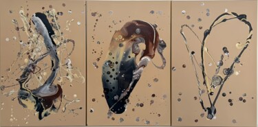 Silence of Matter 绘画 标题为“Silence of Matter” 由Victoriya Marchenko, 原创艺术品, 丙烯 安装在木质担架架上