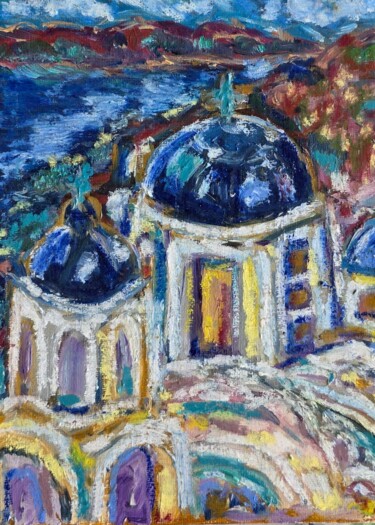 Картина под названием "Light of Aegean sea" - Yuliya Gündoğan (ostbiju_art), Подлинное произведение искусства, Масло Установ…