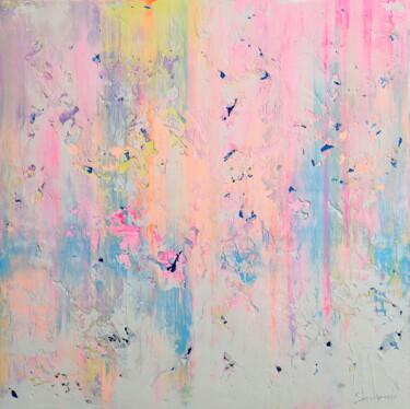 Abstract 2529 Schilderij getiteld "Abstract 2529" door Alex Senchenko, Origineel Kunstwerk, Acryl Gemonteerd op Frame voor houten brancard
