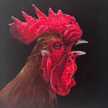 Le Coq n°3 绘画 标题为“Le Coq n°3” 由Angelina Brand, 原创艺术品, 丙烯