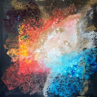 绘画 标题为“Astral Gateway” 由Eleni Denart, 原创艺术品, 丙烯 安装在木质担架架上