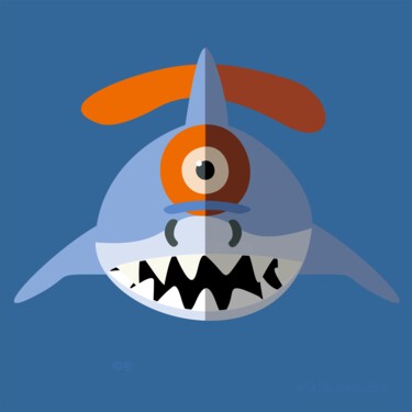 animalojo 16 - tiburojón "animalojo 16 - tibu…" başlıklı Dijital Sanat Ojolo - Abel García tarafından, Orijinal sanat, 2D Dijital Çalışma
