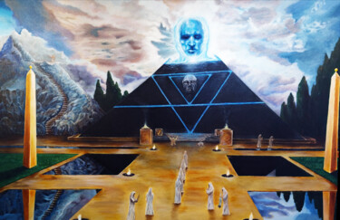 El Anticristo / The Antichrist Painting titled "El Anticristo / The…" by Ignacio Sanzana, Original Artwork, Acrylic