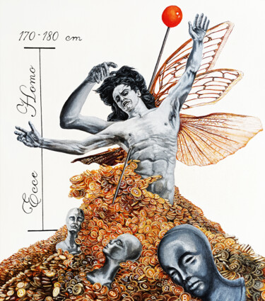 El ídolo de barro / The clay idol 绘画 标题为“El ídolo de barro /…” 由Ignacio Sanzana, 原创艺术品, 丙烯