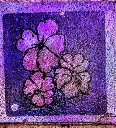 绘画 标题为“Resonance of Viola…” 由Arlene Knowlton, 原创艺术品, 喷漆 安装在纸板上