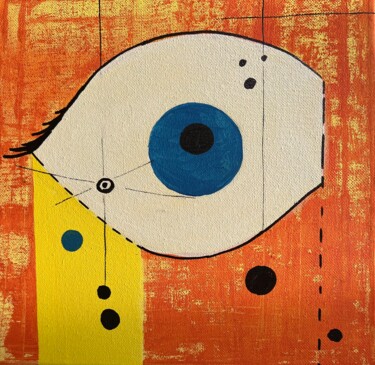 Watcher of the Yellow Beam 绘画 标题为“Watcher of the Yell…” 由Lana Usova, 原创艺术品, 丙烯