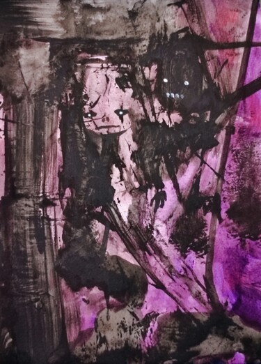 Painting titled "Forrest legends - 12" by Milto Sideris, Original Artwork, Acrylic