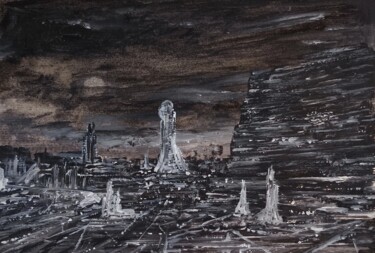 Painting titled "Abandoned Milnatodi…" by Milto Sideris, Original Artwork, Acrylic