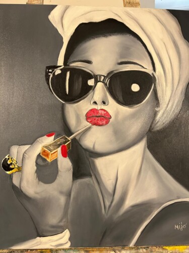 Peinture intitulée "KALI" par Mijo Andreani, Œuvre d'art originale, Huile Monté sur Châssis en bois