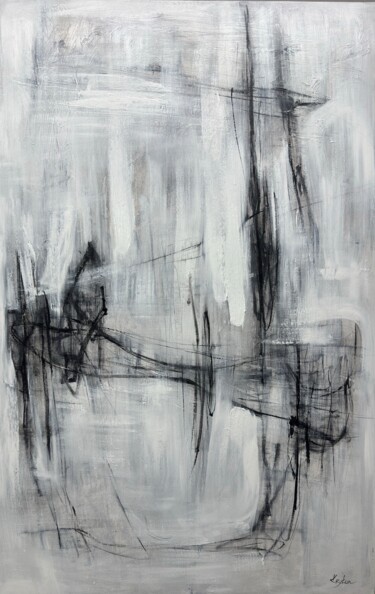 Sculpted Silence Pittura intitolato "Sculpted Silence" da Anastasiia Krykun, Opera d'arte originale, Acrilico Montato su Telaio per barella i…