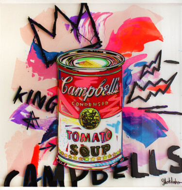 绘画 标题为“King Campbell's” 由Shokkobo, 原创艺术品, 丙烯 安装在其他刚性面板上