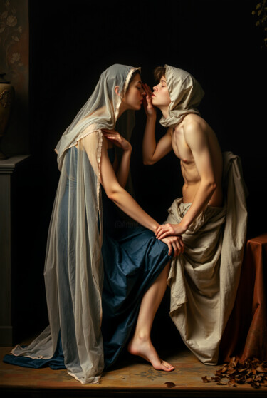 Arte digitale intitolato "sediment of love" da Kubicol, Opera d'arte originale, Stampa digitale