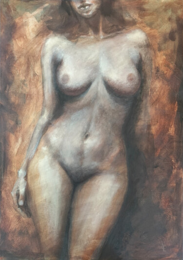 Painting titled "Twilight" by Lucas Ledran, Original Artwork, Acrylic Mounted on Wood Stretcher frame