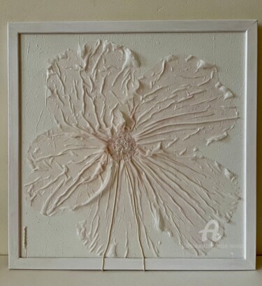 Textile Art titled "SAKURA" by Bajka Mourier, Original Artwork, Patchwork Mounted on Other rigid panel