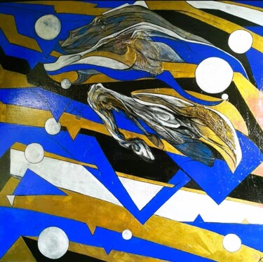 Pittura intitolato "GEOMETRIC WORLD" da Alan Hieronim Konopczyński, Opera d'arte originale, Acrilico