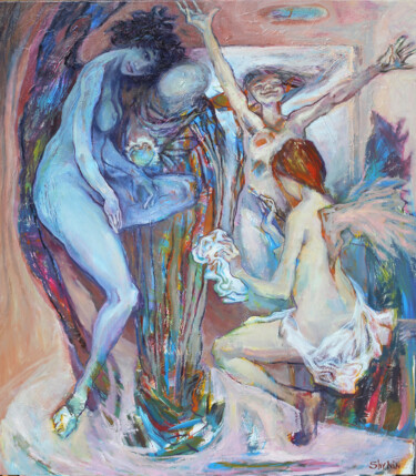 “The Gift of Light: The Path to Renewal” Painting titled "“The Gift of Light:…" by Aleksandr Alex Shinin Shynin, Original Artwork, Oil