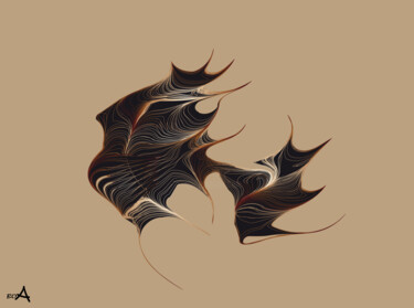 数字艺术 标题为“Dragon wing” 由Oksana Budnichenko, 原创艺术品, 数字油画
