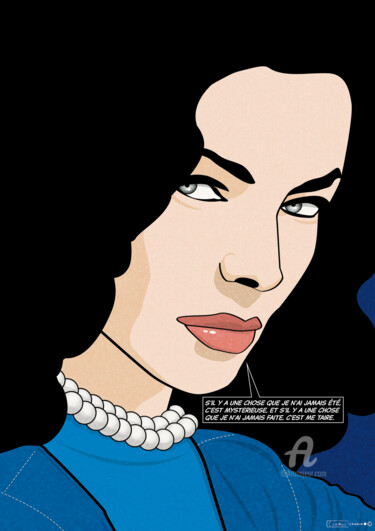 Arts numériques intitulée "bacall" par Cheese, Œuvre d'art originale, Travail numérique 2D