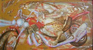 Pittura intitolato "EXTREMEAL" da Aleksandr Alex Shinin Shynin, Opera d'arte originale, Acrilico