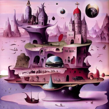 Digital Arts titled "A Tale of Lilac" by Sofia Markina, Original Artwork, AI generated image