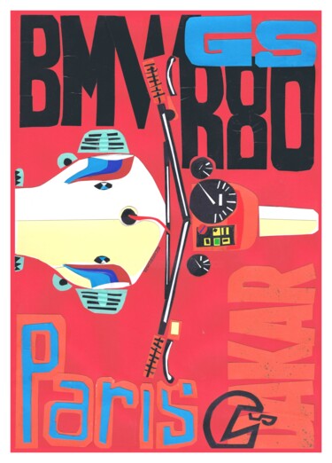 Collages intitolato "COLLAGE R80 Paris D…" da Schascia, Opera d'arte originale, Collages