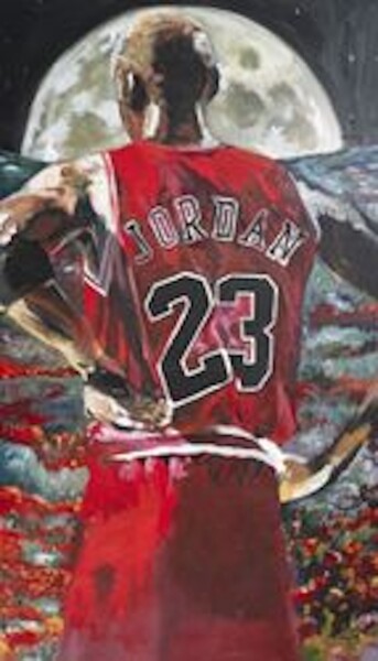 "Jordan 1" başlıklı Tablo Luc Abalo tarafından, Orijinal sanat, Petrol