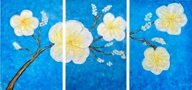Картина под названием "Tranquil Awakening" - Lucy Moon, Подлинное произведение искусства, Акрил