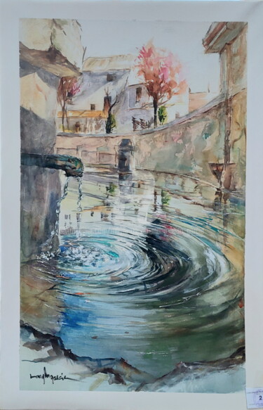 Peinture intitulée "FUENTE DE PERALES D…" par Maylu Garcia (María Luisa García), Œuvre d'art originale, Aquarelle Monté sur…
