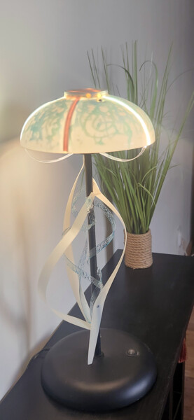 Design intitulée "Lampe Medusa" par Guy Terrier, Œuvre d'art originale, Luminaire