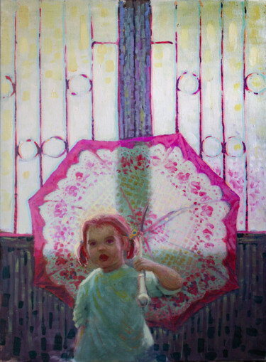 绘画 标题为“My sister/Child wit…” 由Fatmir Brezanin, 原创艺术品, 油