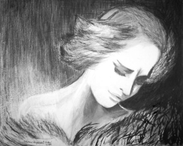 图画 标题为“The Four Muses” 由Jelena Stojkovic Miric, 原创艺术品, 墨