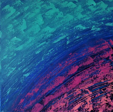 Is there life on Mars? Painting titled "Is there life on Ma…" by Denis Kuvayev, Original Artwork, Acrylic Mounted on Wood Stretcher frame