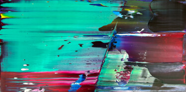 Electric Slide Painting titled "Electric Slide" by Preston M. Smith (PMS), Original Artwork, Acrylic Mounted on Wood Panel