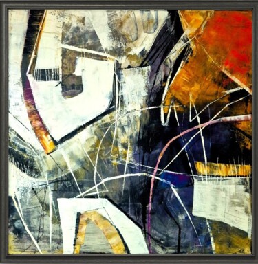 MISTIQUE II Painting titled "MISTIQUE II" by Sonja Brzak, Original Artwork, Oil Mounted on Wood Stretcher frame